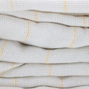 Tissus pour Tufting - Toile blanche primaire à rayure jaune M2